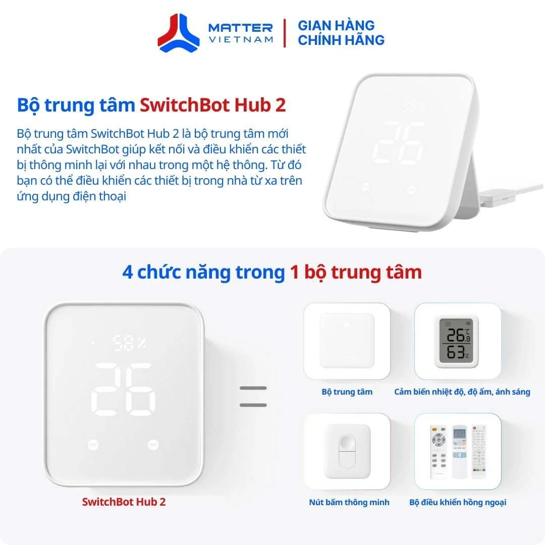4 chức năng của SwitchBot Hub Gen 2