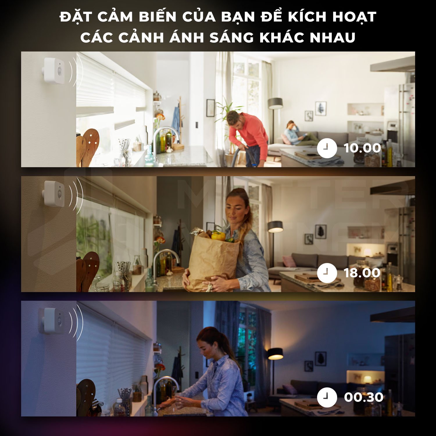 Cảm biến chuyển động Philips Hue - Philips Hue Motion Sensor MY/PH/VN 4 Cảm biến chuyển động Philips Hue Motion Sensor MYPHVN_Đa ngữ cảnh