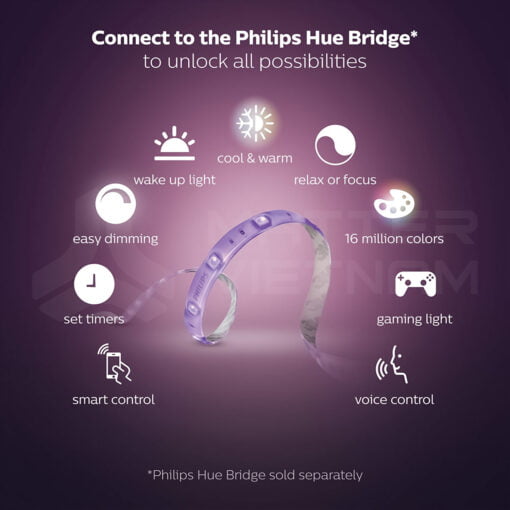 Đèn dây LED - Philips Hue Lightstrip Base Pack V4_Tính năng