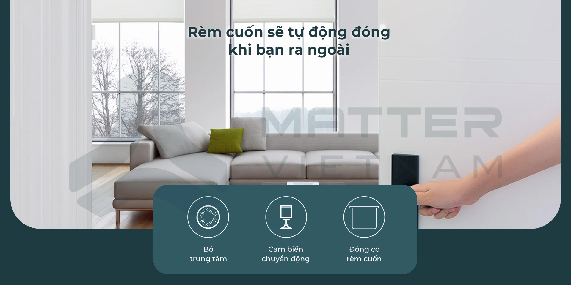Động cơ rèm cuốn Aqara kết hợp cảm biến