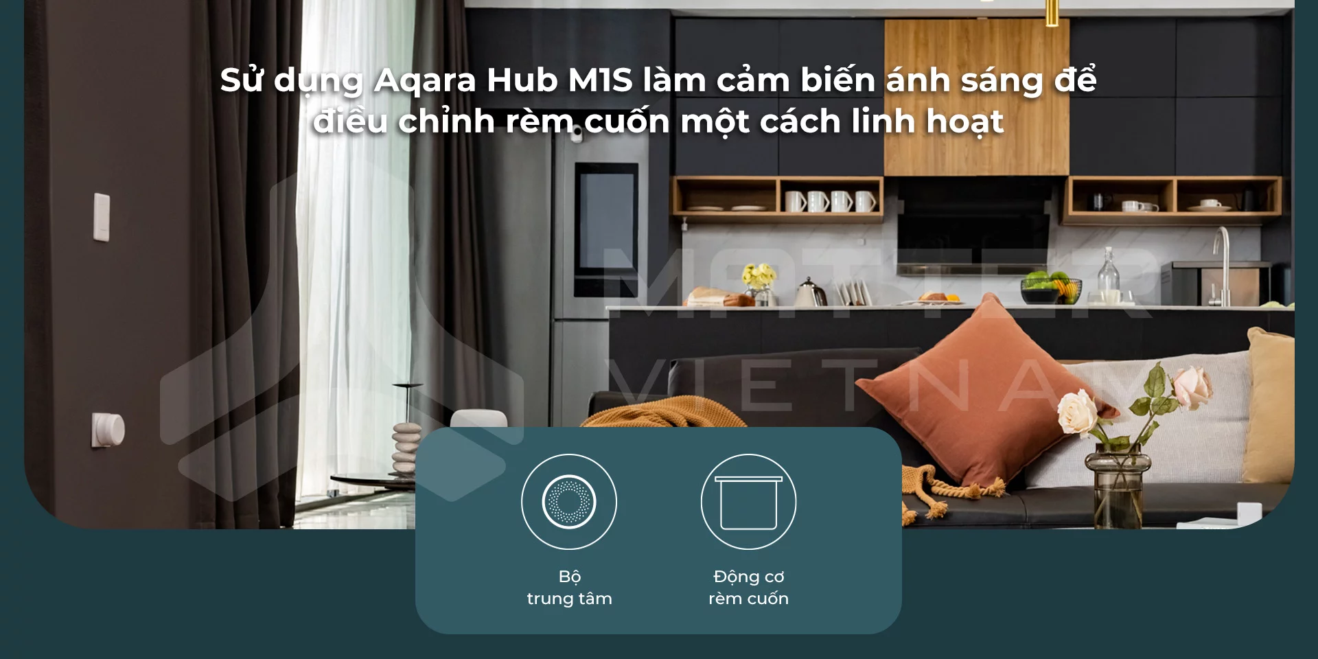 Động cơ rèm cuốn Aqara kết hợp