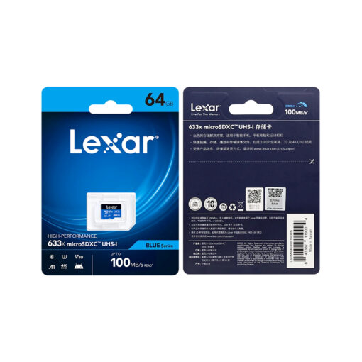 Thẻ nhớ Lexar 633x Blue series_64GB_2 mặt