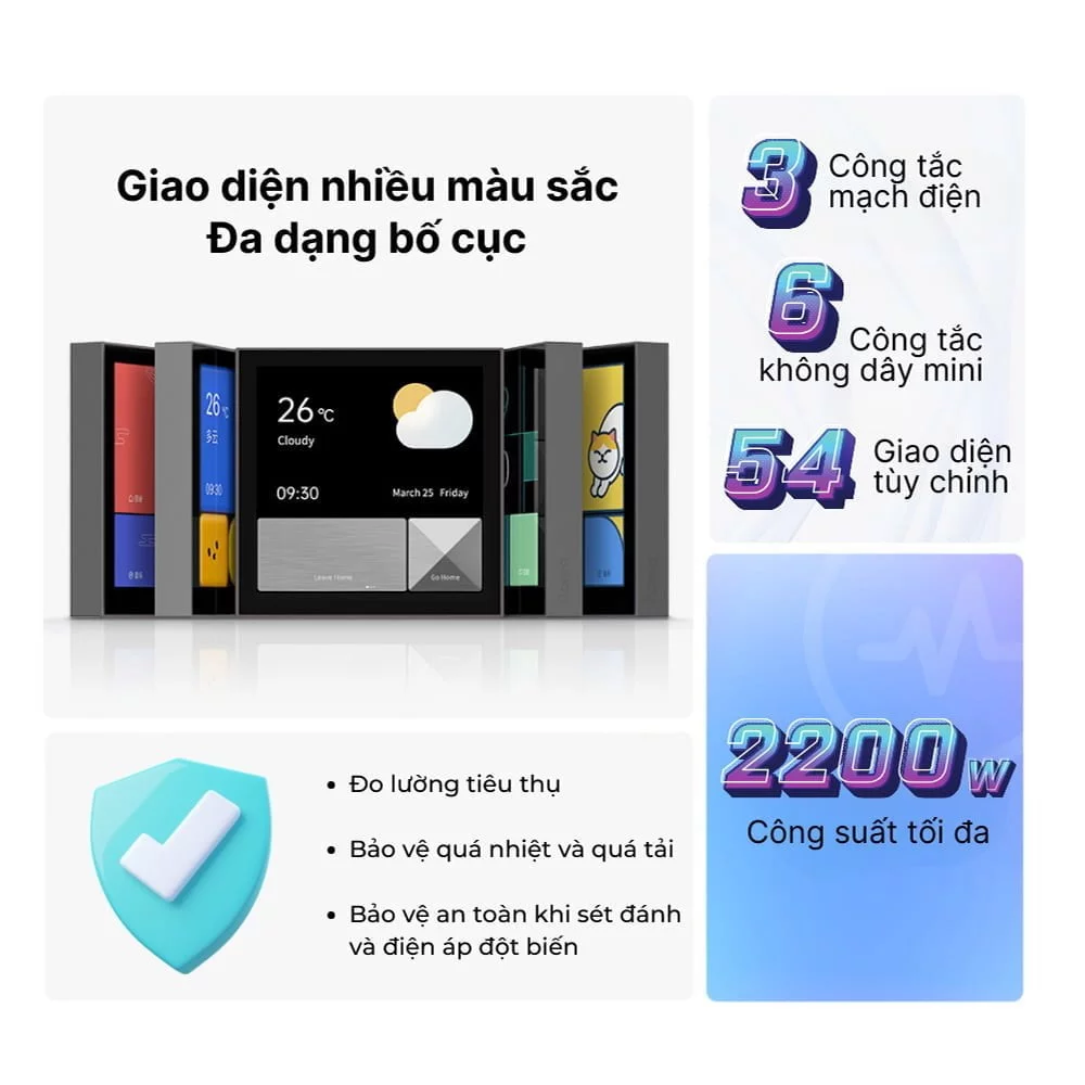 Aqara Magic Switch S1E giao diện đa dạng