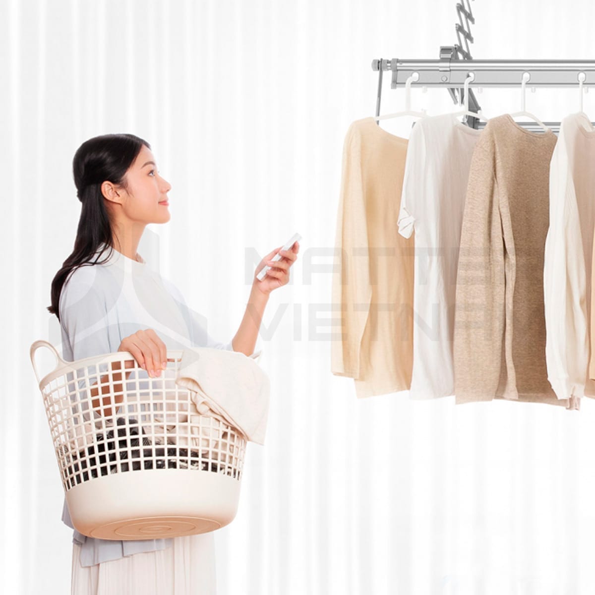 Giàn phơi Aqara Lite_Điều khiển từ xa Giàn phơi Aqara Lite_Điều khiển từ xa