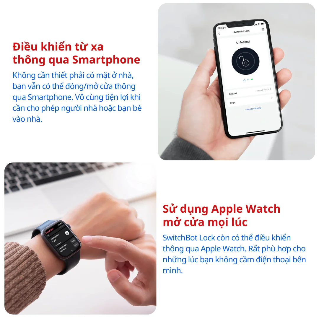 SwitchBot Smart Lock-mở từ xa