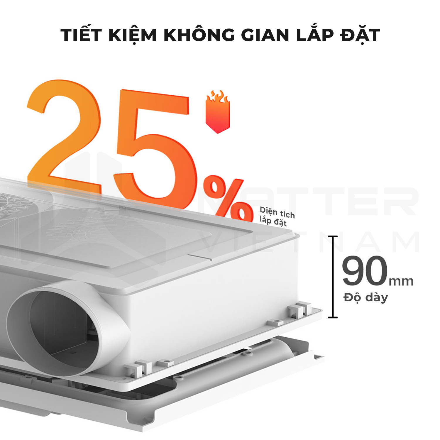 Kích thước Máy sưởi nhà tắm thông minh Aqara T1