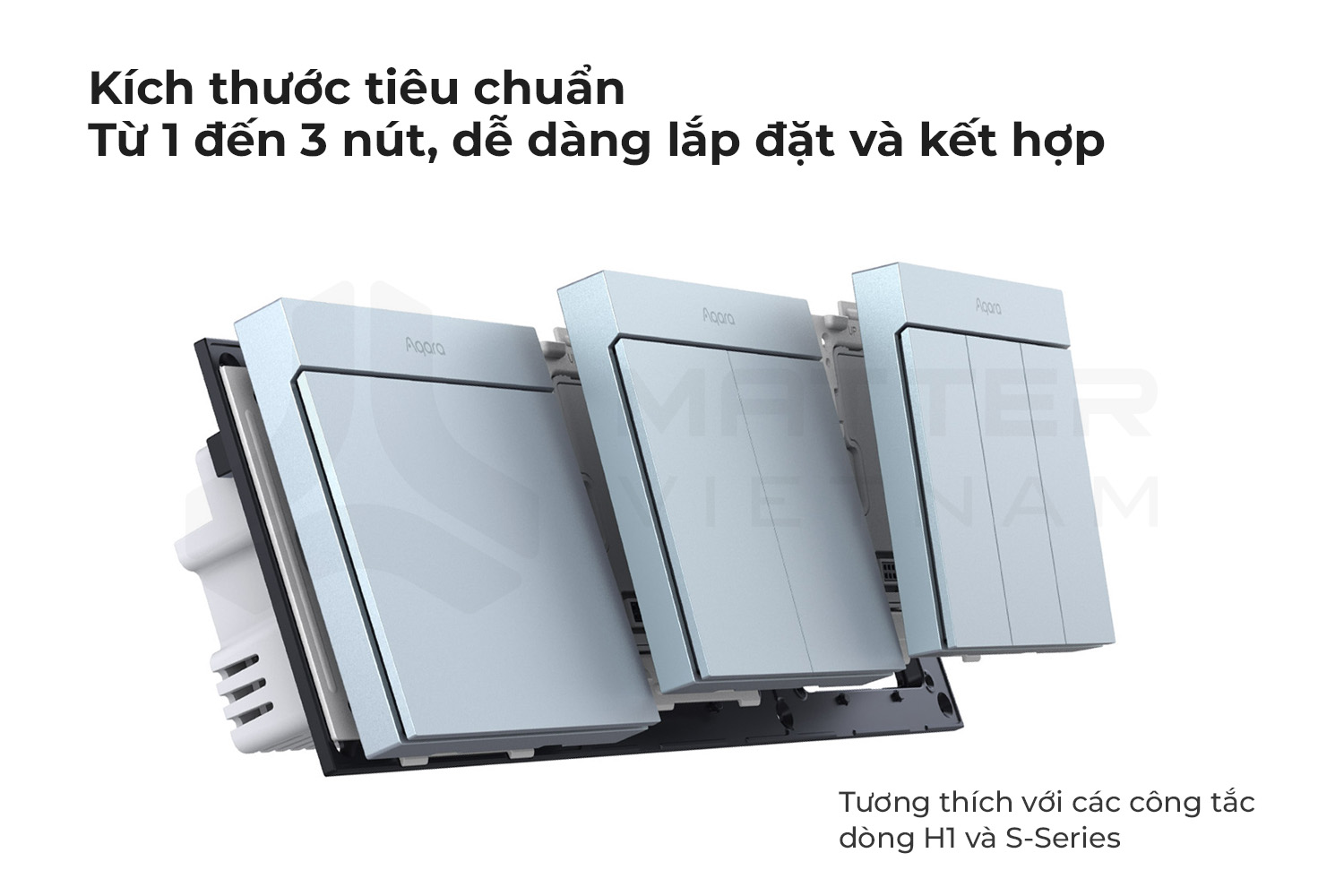 Công tắc H1M kích thước