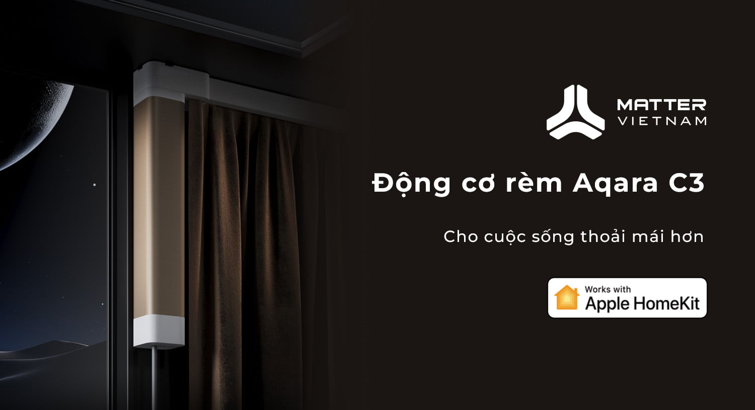 Động cơ rèm thông minh - Aqara C3 Smart Curtain Motor (ZNCLDJ01LM) 2 Động cơ rèm Aqara C3 giới thiệu