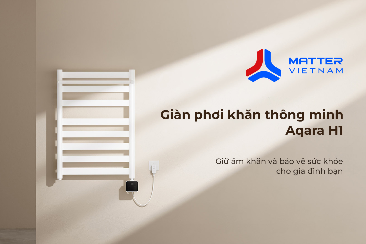 Giá treo sấy khăn thông minh Aqara H1 giới thiệu