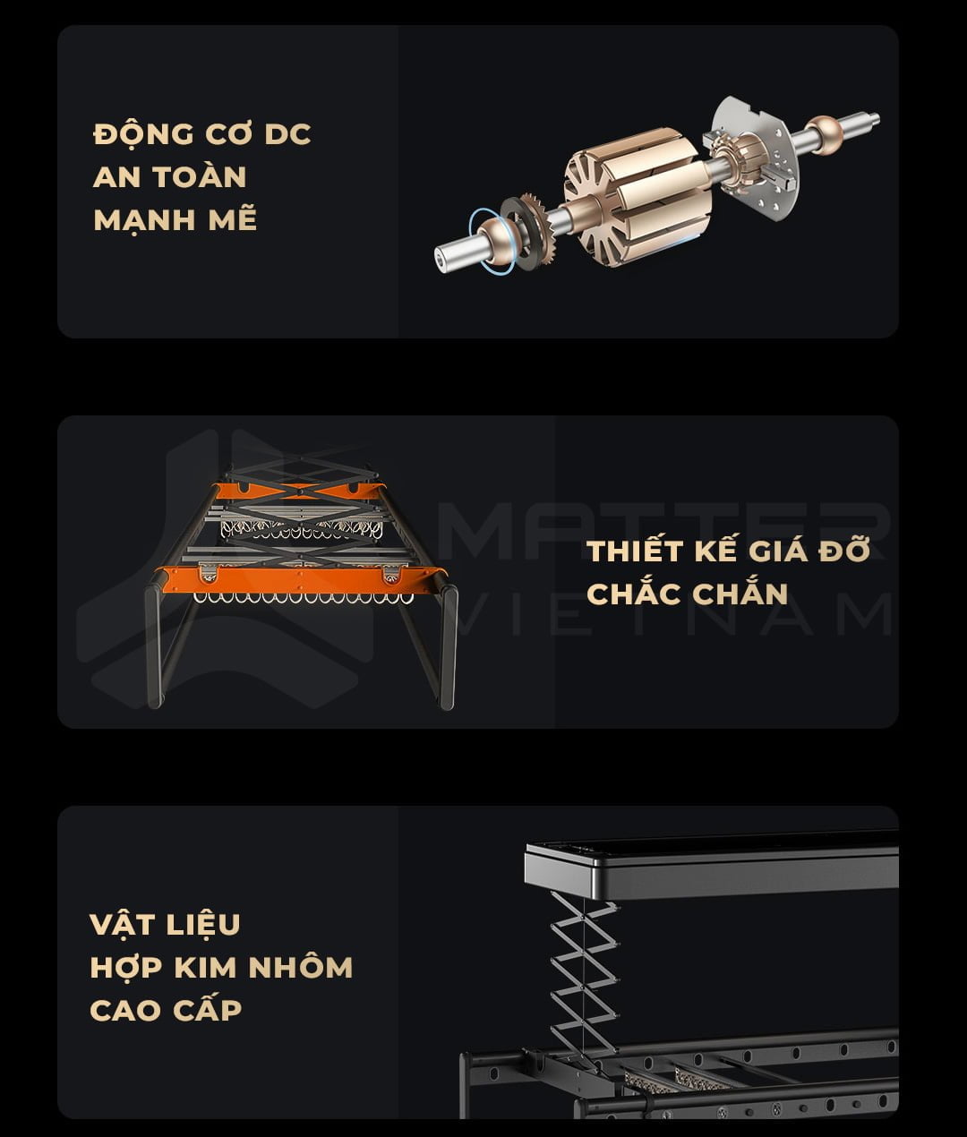 Review giàn phơi thông minh Aqara H1 thiết chắc chắn và mạnh mẽ