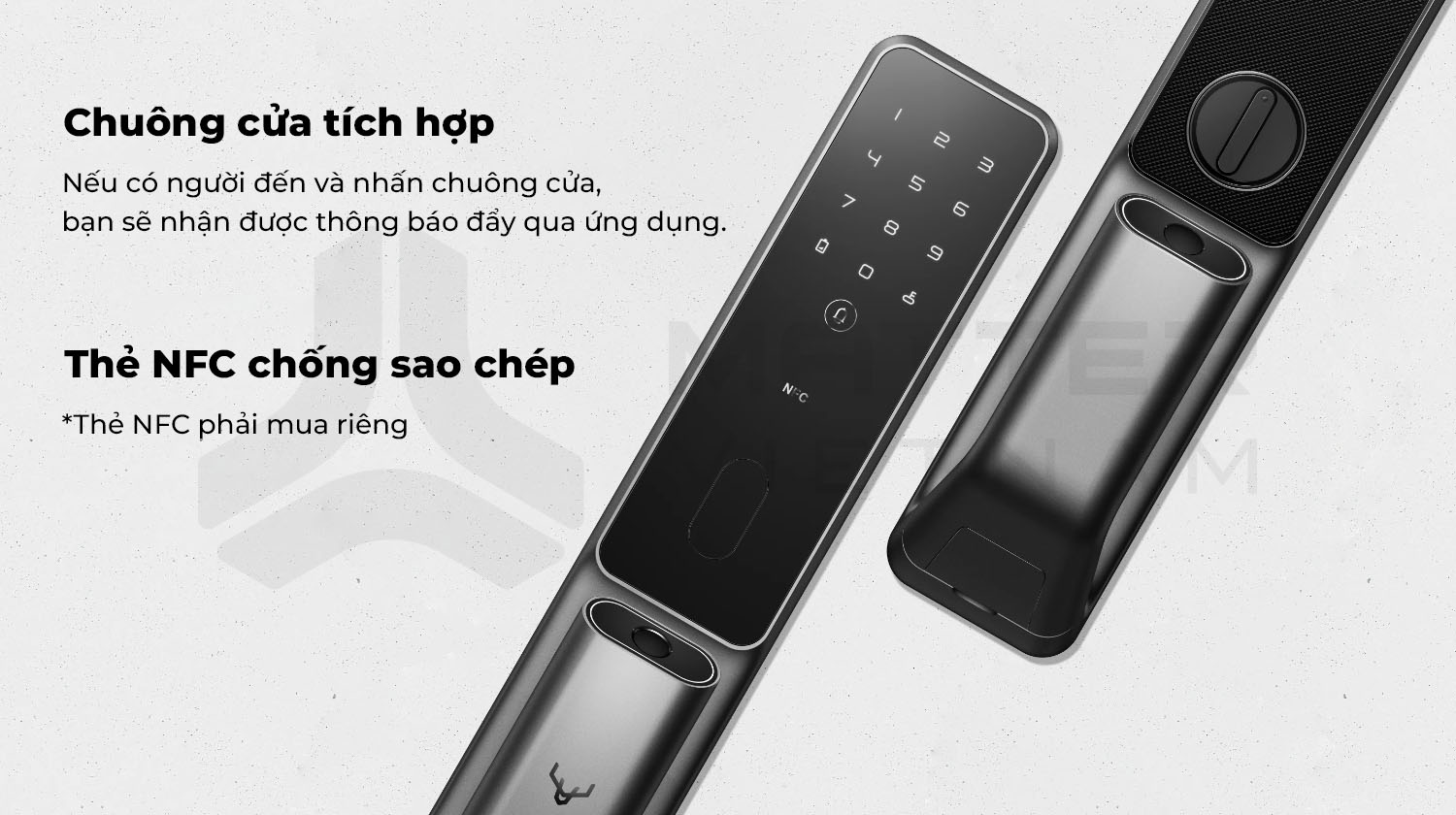 Khoá Xiaomi Lockin S30 Pro chuông cửa tích hợp và thẻ NFC