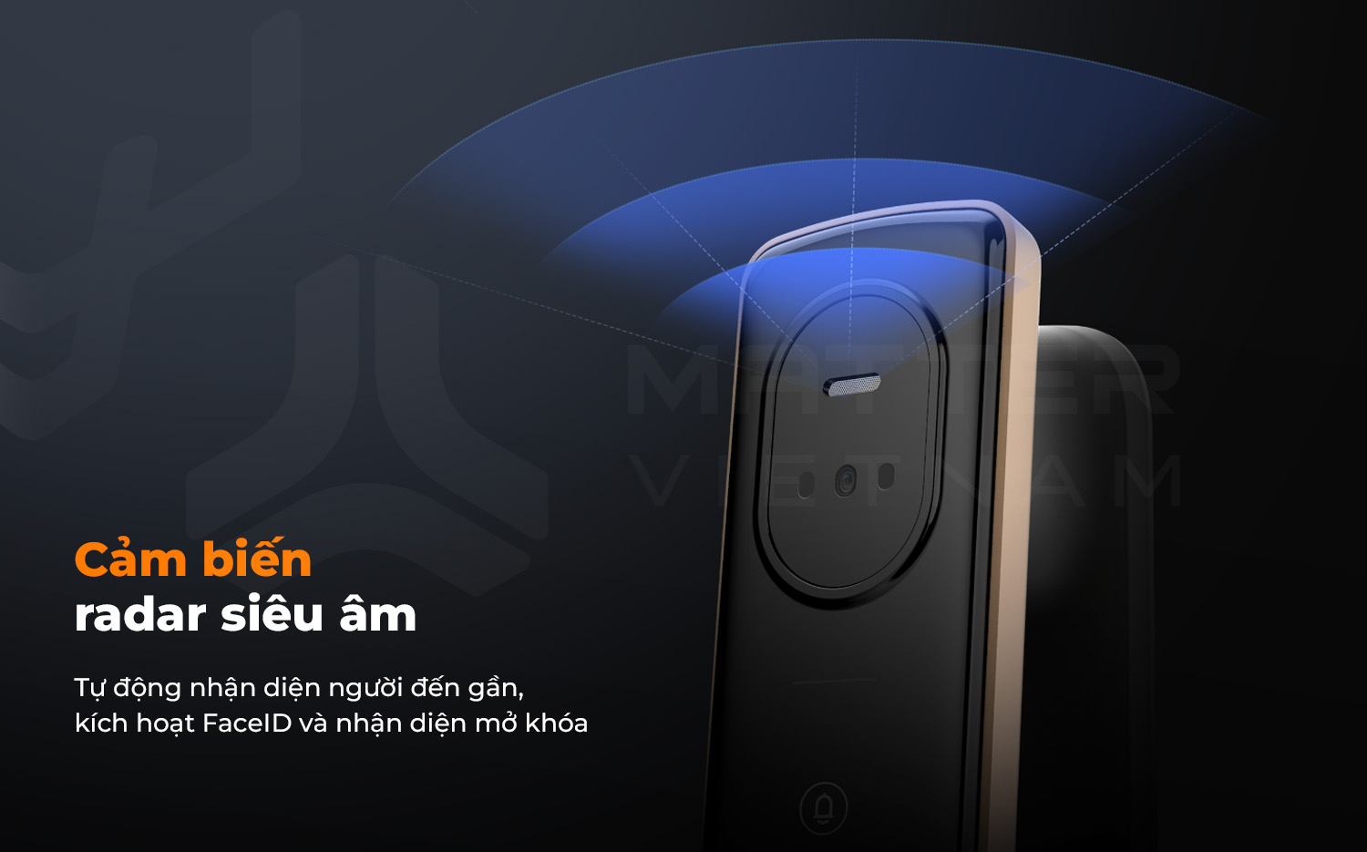 Khóa Xiaomi Lockin S50F cảm biến radar siêu âm