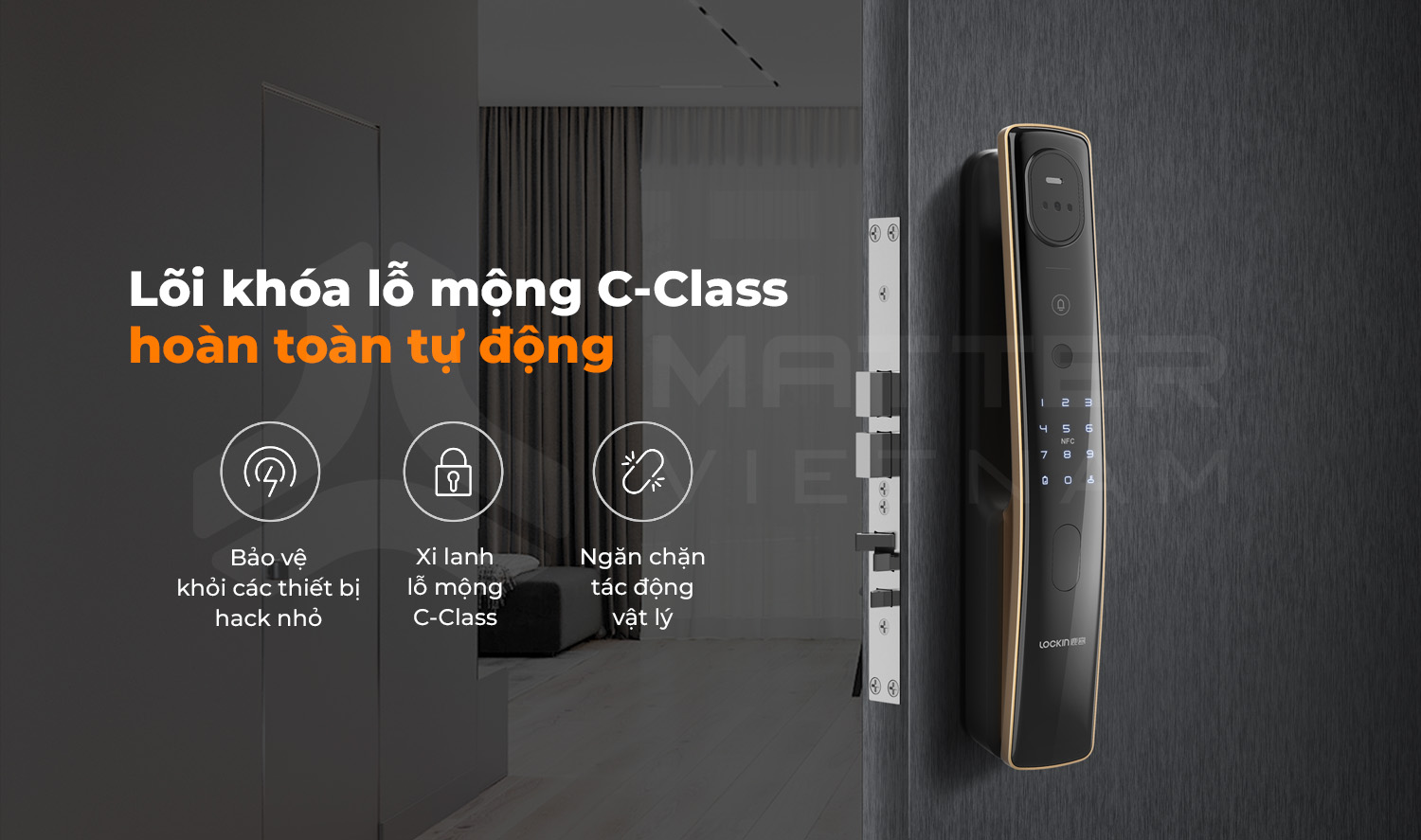 Khóa Xiaomi Lockin S50F lõi khóa C Class