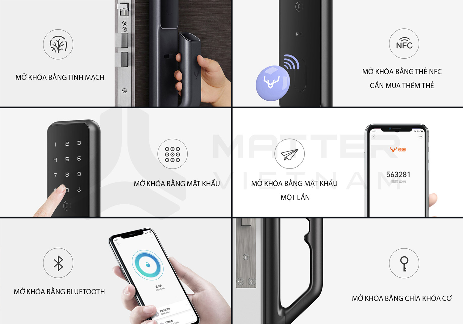 Khóa Xiaomi Lockin SV40 6 cách mở khóa