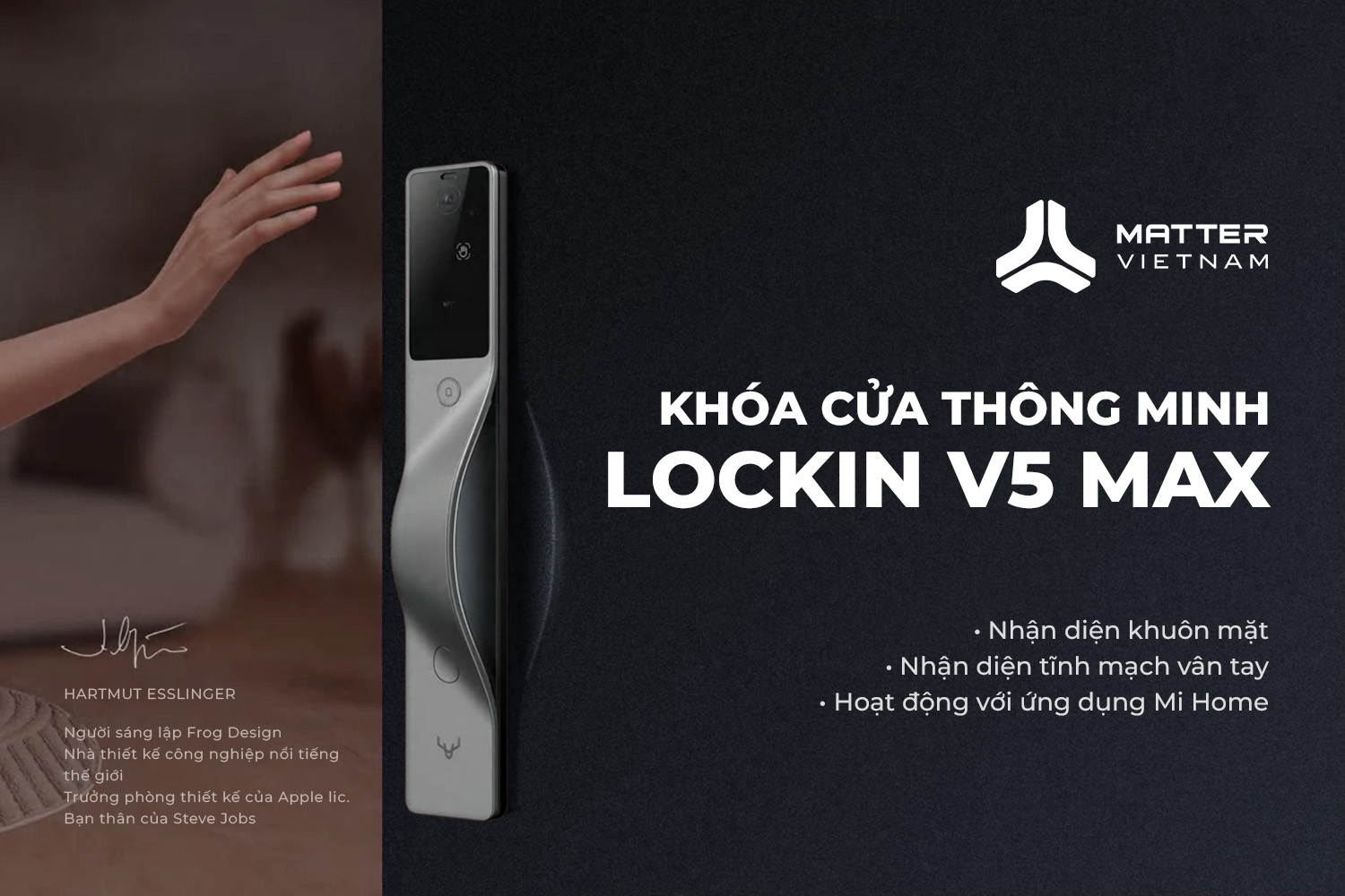 Khóa Xiaomi Lockin V5 Max giới thiệu