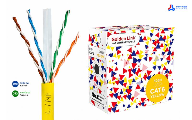 Cáp mạng Golden Link Platium Cat 6 UTP
