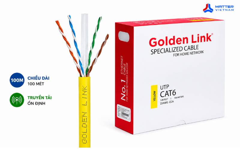 Cáp mạng Golden Link Platium Cat 6 UTP