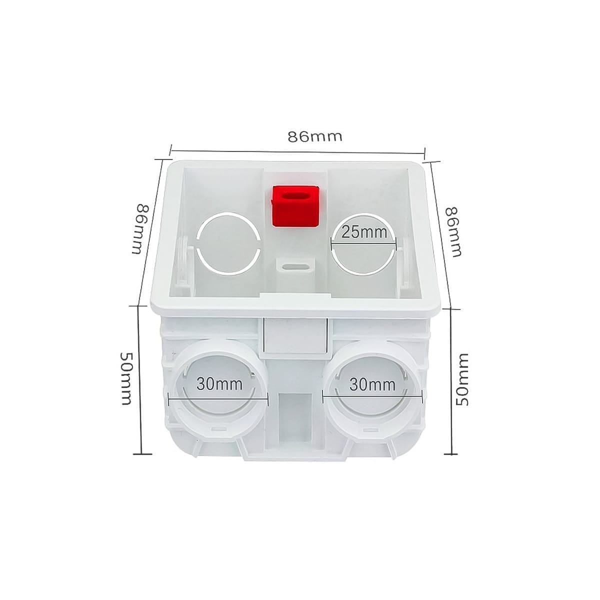 Kích thước Đế âm công tắc, ổ cắm hình vuông Dobo Kích thước Đế âm công tắc, ổ cắm hình vuông Dobo