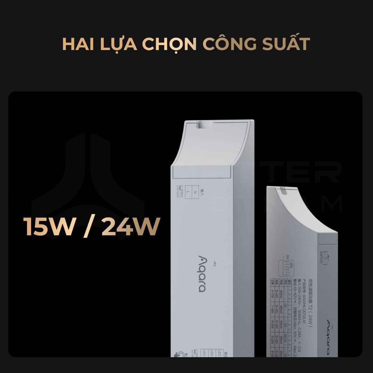 Aqara Dual Smart Dimmer T2 Zigbee Driver_2 phân loại công suất Aqara Dual Smart Dimmer T2 Zigbee Driver_2 phân loại công suất