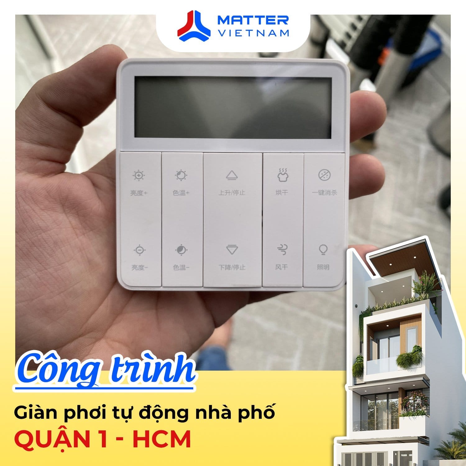Remote - Giàn phơi thông minh quận 1