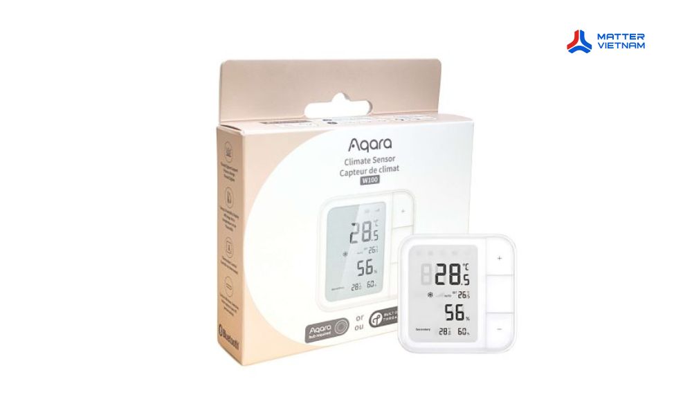 Cảm biến khí hậu Aqara W100 - Aqara Climate Sensor W100 (TH-S04D) 4 Aqara W100 cảm biến khí hậu