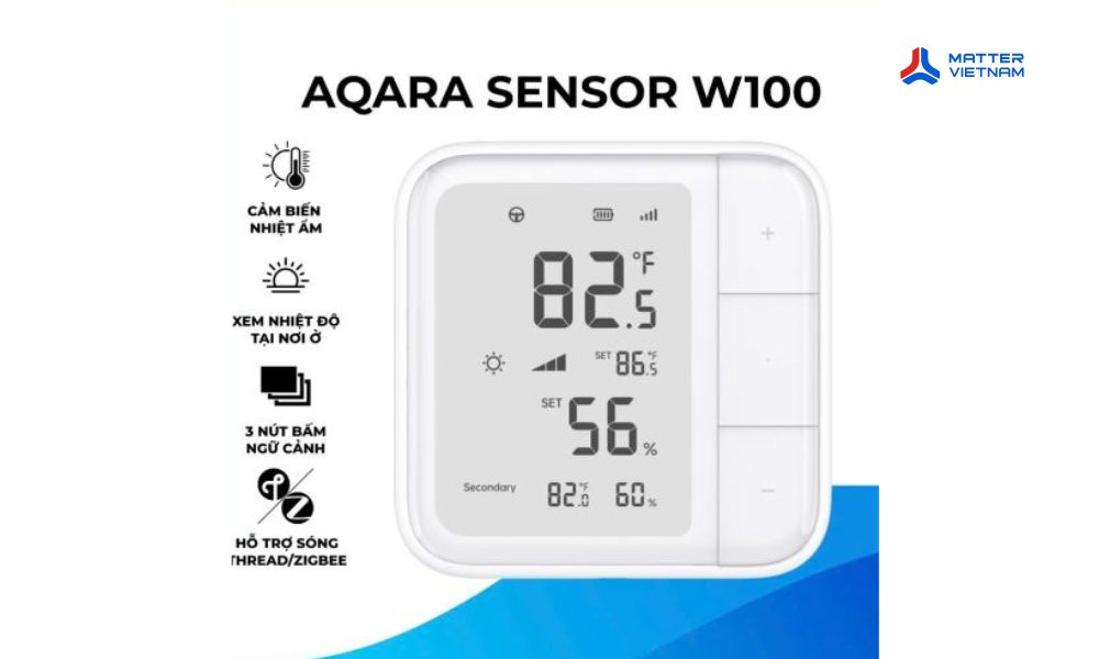 Cảm biến khí hậu Aqara W100 - Aqara Climate Sensor W100 (TH-S04D) 3 Aqara W100 tính năng