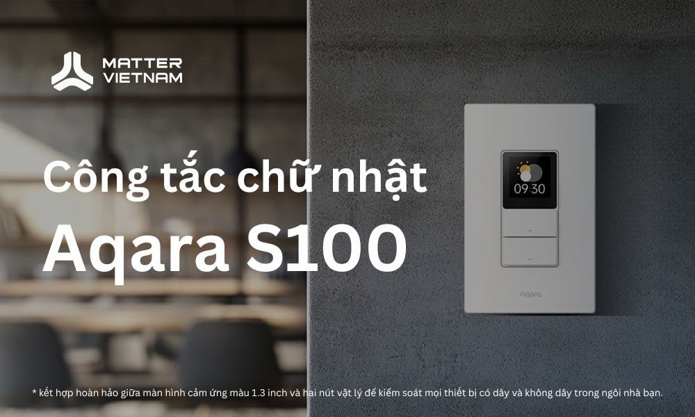 Công tắc chữ nhật có màn hình cảm ứng Aqara S100 - Aqara Touchscreen Switch S100 US 1 Aqara S100