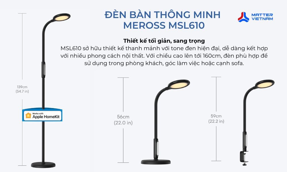 Thiết kế tối giản, sang trọng của MEROSS MSL610