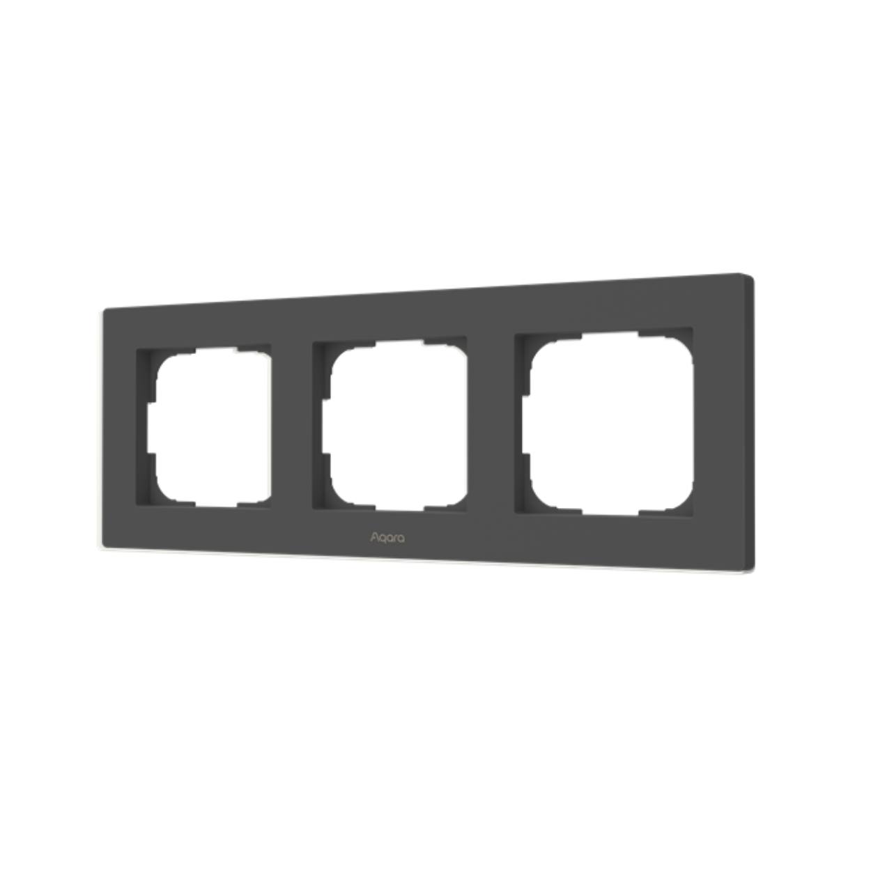 Khung 3 (đen) công tắc âm tường Công tắc vuông Aqara - Aqara Smart Wall Switch Frame