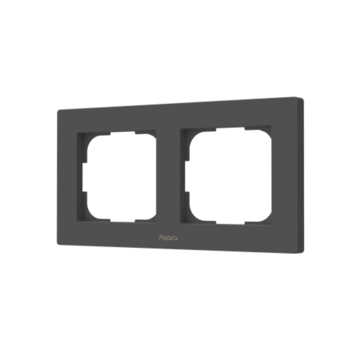 Khung đôi (đen) công tắc âm tường Công tắc vuông Aqara - Aqara Smart Wall Switch Frame