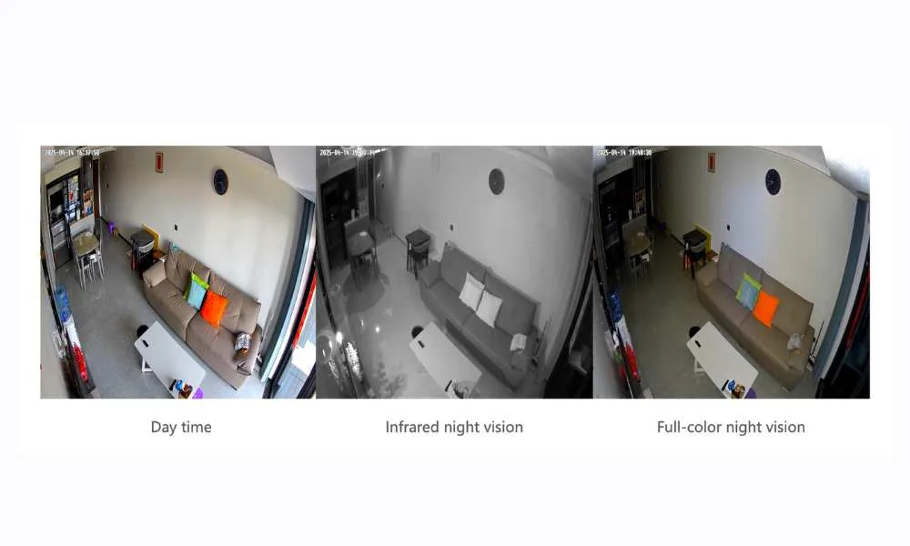 Aqara Camera G100 Chế độ nhìn đêm linh hoạt_ đen trắng & full màu