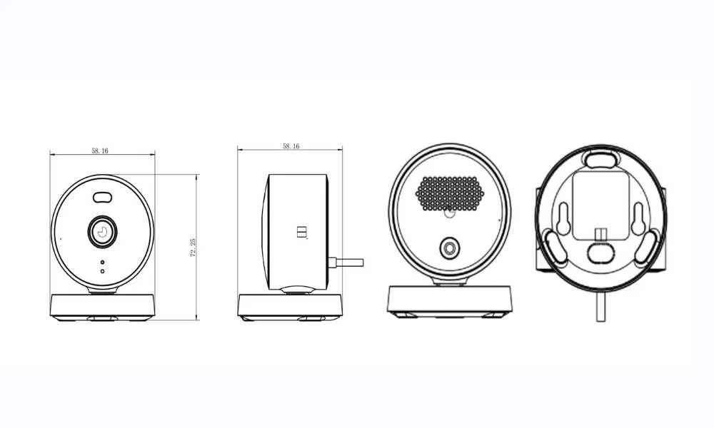 Camera ngoài trời Aqara G100 - Aqara Camera G100 Kích thước siêu nhỏ gọn, dễ dàng bố trí