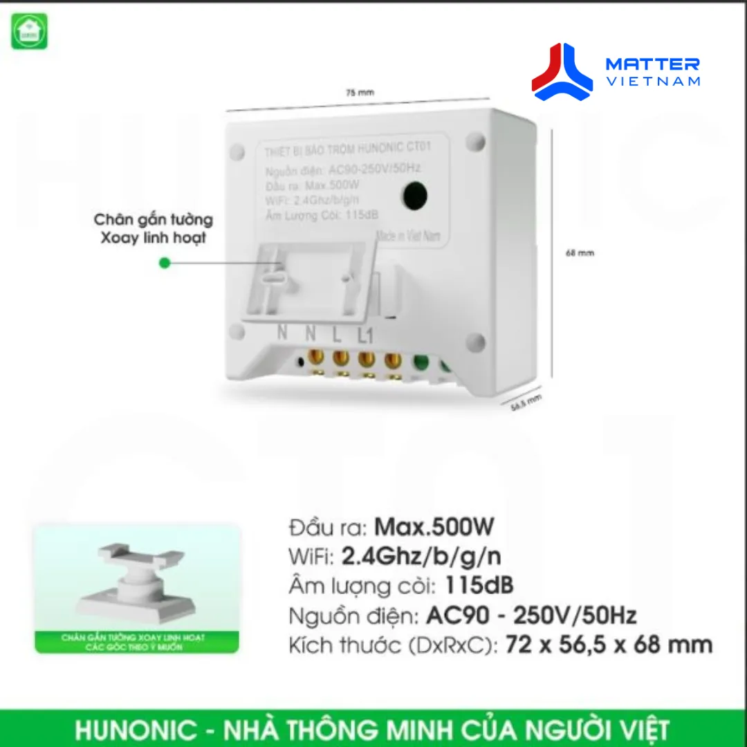 thiet bi chong trom va bao khach wifi hunonic ct01 7