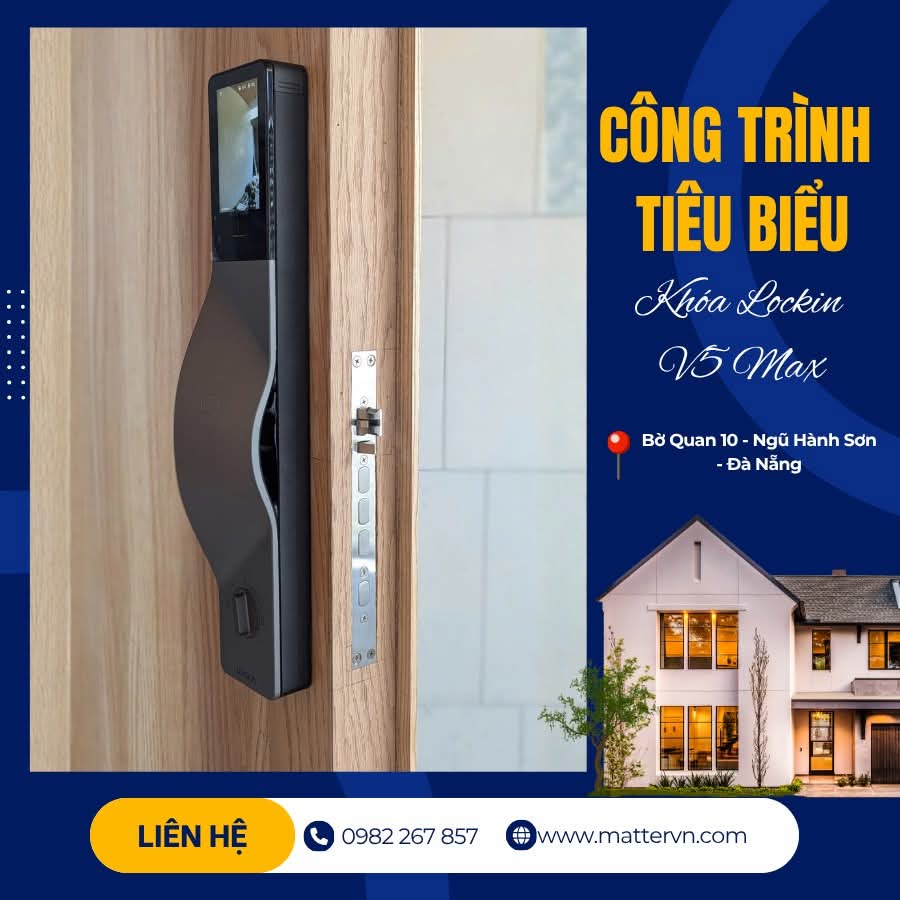 Lắp đặt Khóa thông minh Lockin V5 Max 
