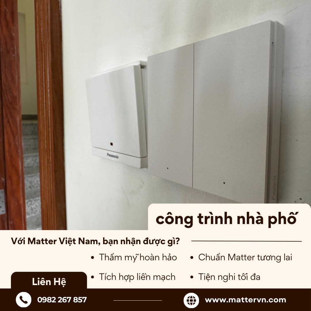 Công tắc thông minh aqara | Thi công bởi Matter Việt Nam