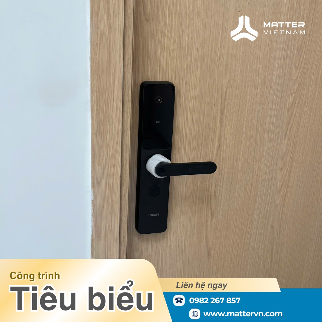 Thi công khóa cửa thông minh Lockin X9