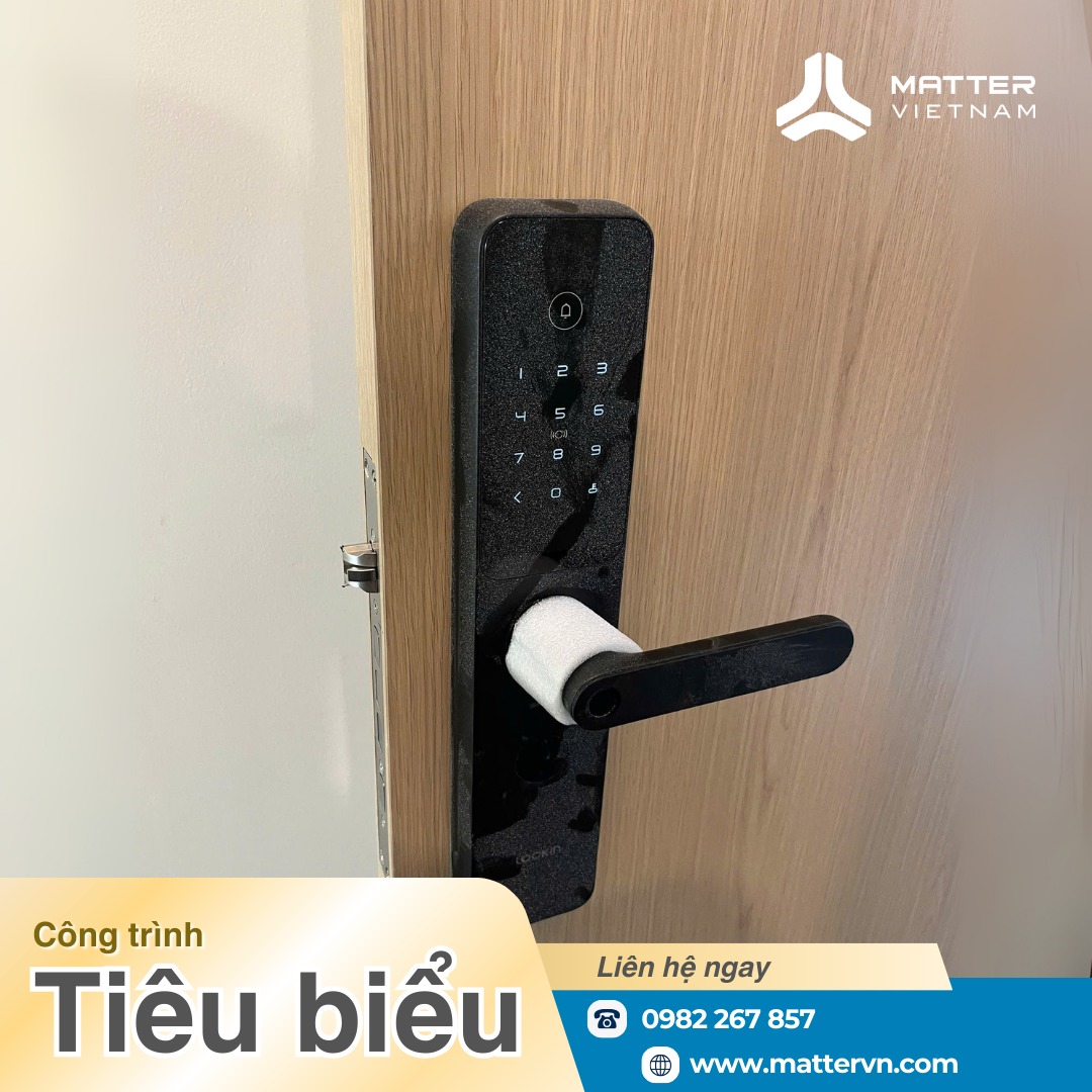 Thi công khóa cửa thông minh Lockin X9