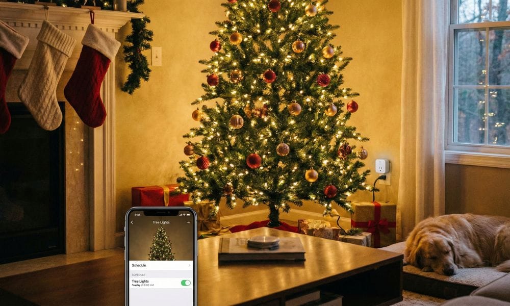 Điều khiển nhà thông minh ấm áp mùa giáng sinh