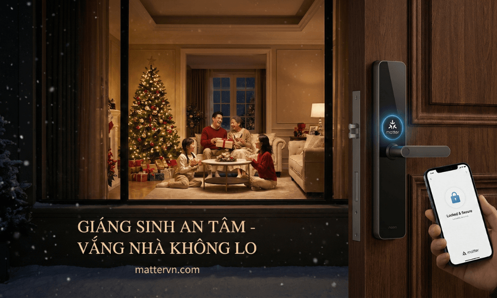 Vắng nh&agrave; an t&acirc;m với kh&oacute;a th&ocirc;ng minh