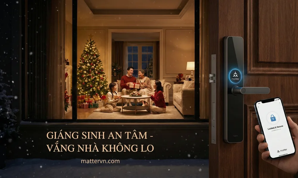 Vắng nhà an tâm với khóa thông minh