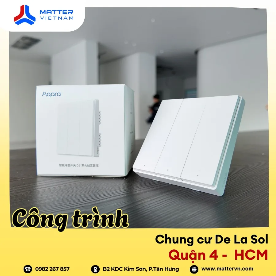 Thi công công tắc thông minh