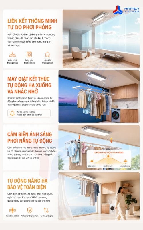 Giàn phơi quần áo Aqara C100