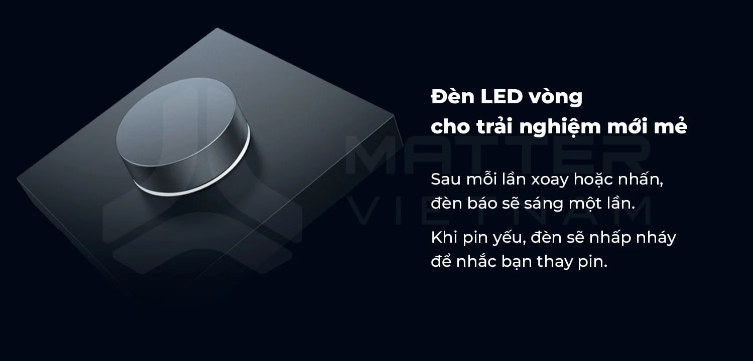 C&ocirc;ng tắc xoay &acirc;m tường dimmer Aqara H1 - Aqara Smart Rotary Knob H1 (AQDMH1)