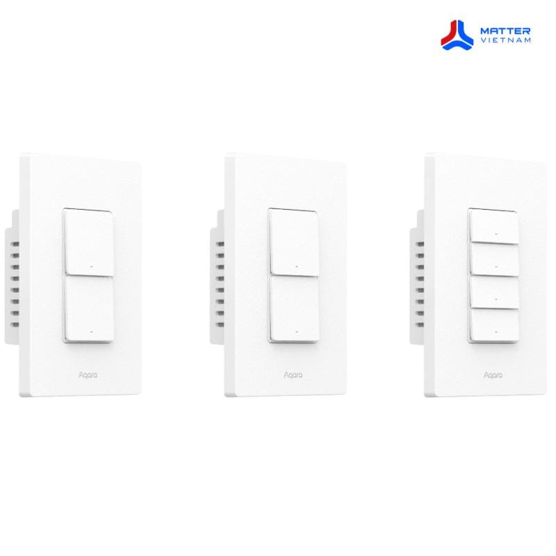C&ocirc;ng tắc cảm biến hiện diện chữ nhật Aqara H2 (Trắng)