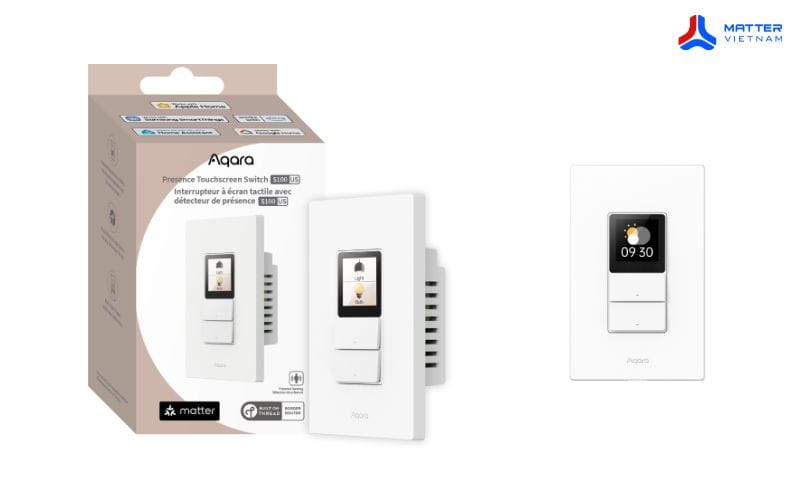 Mua Công tắc chữ nhật màn hình ngang Aqara S100 US chính hãng ở đâu?