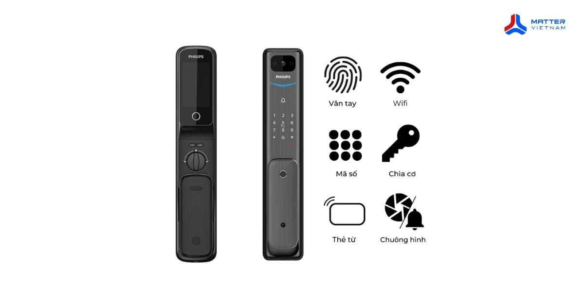 Khóa cửa vân tay Philips Alpha-VP