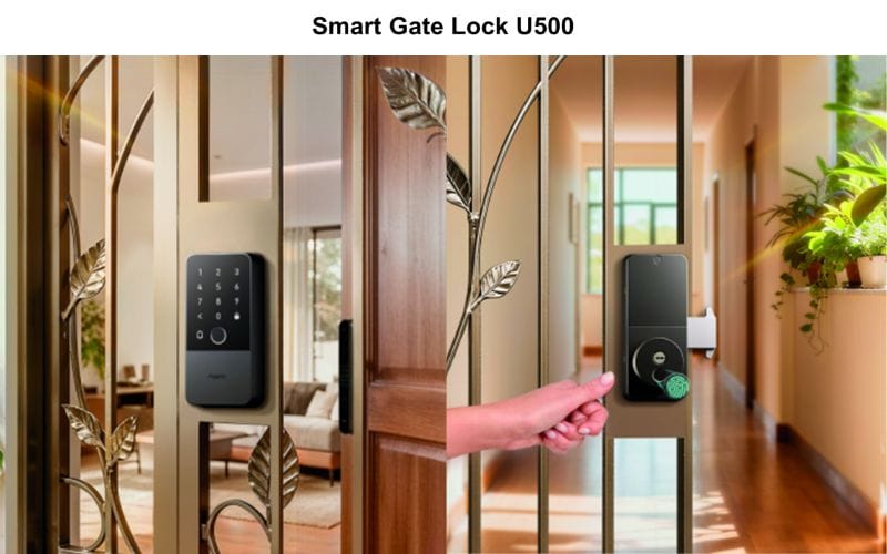 Kho&aacute; th&ocirc;ng minh Aqara U500 cho cửa cổng