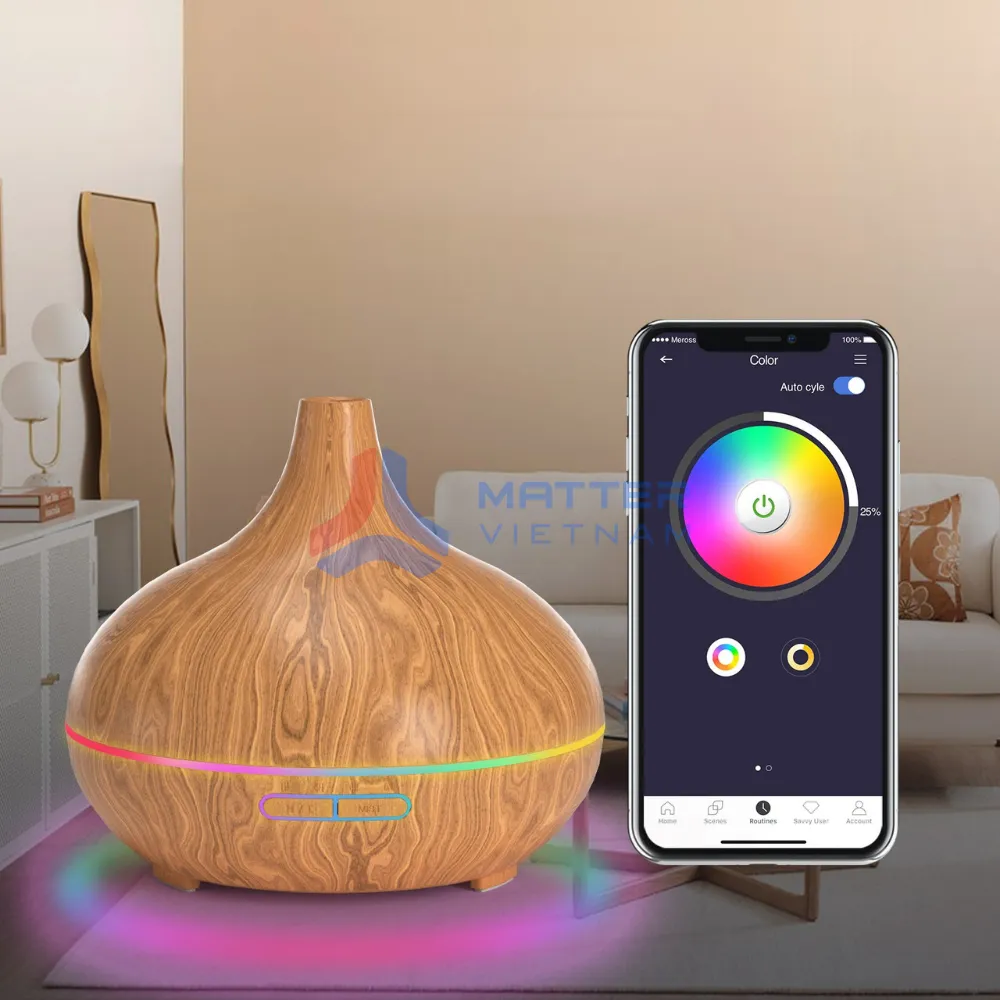 M&aacute;y khuếch t&aacute;n tinh dầu th&ocirc;ng minh Meross MOD150