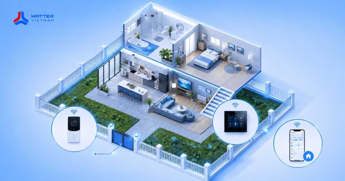 M&ocirc; h&igrave;nh nh&agrave; th&ocirc;ng minh 2 tầng hiện đại