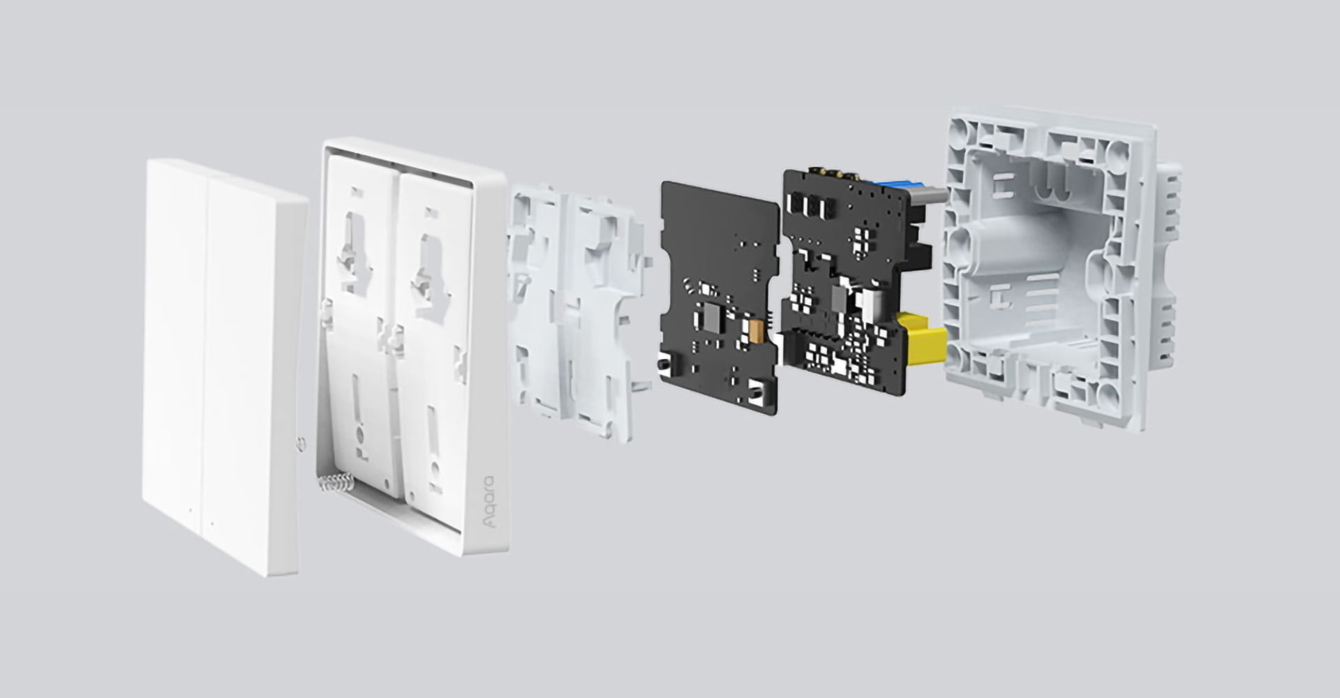 C&ocirc;ng tắc vu&ocirc;ng &acirc;m tường Aqara D1